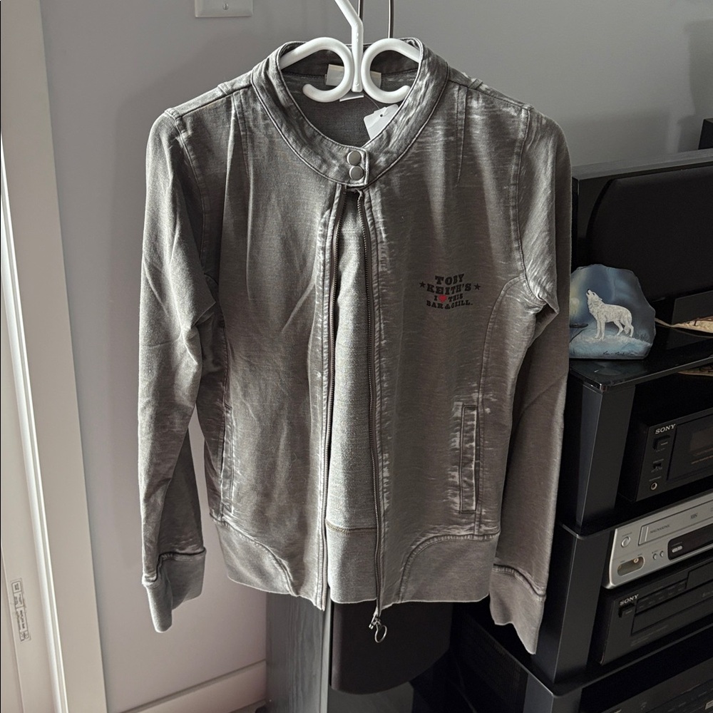 Toby Keith Gray Zip-Up light jacket